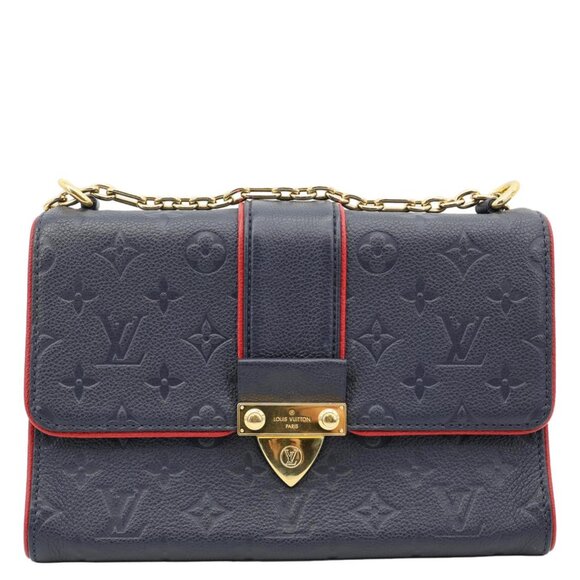 Louis Vuitton  Saint Sulpice PM Empreinte Leather Crossbody Bag Navy Blue - Picture 3 of 16